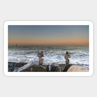 Stones on Sheringham Beach Sticker